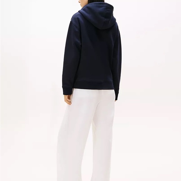 Tommy Hilfiger Navy Relaxed Fit Zip Hoodie - Picture 3 of 11